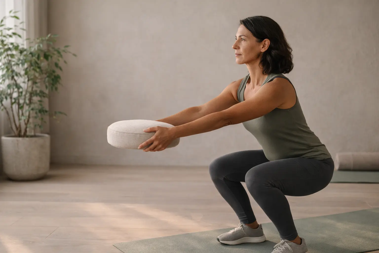 Visuel éditorial illustrant la force musculaire et la robustesse fonctionnelle dans une stratégie de longévité