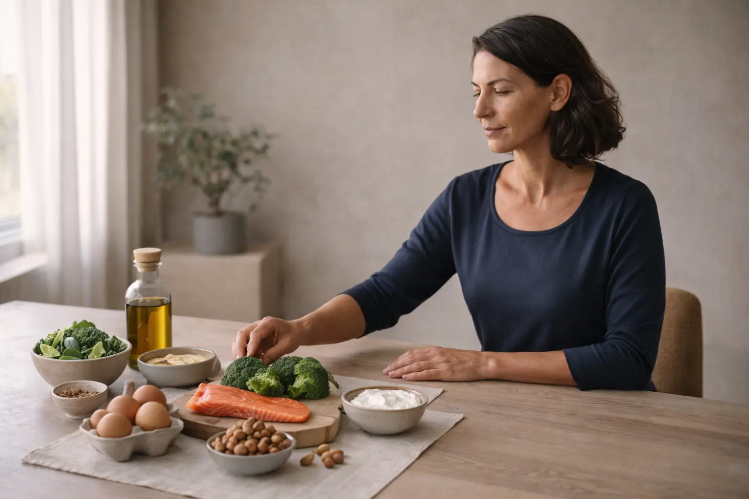 Visuel éditorial illustrant la nutrition, le métabolisme et le ventre abdominal dans une approche de prévention durable